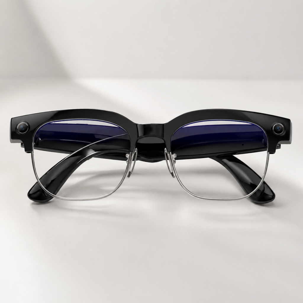 AI Smart Camera Glasses with Wi-Fi, Bluetooth Calls & AI Translation