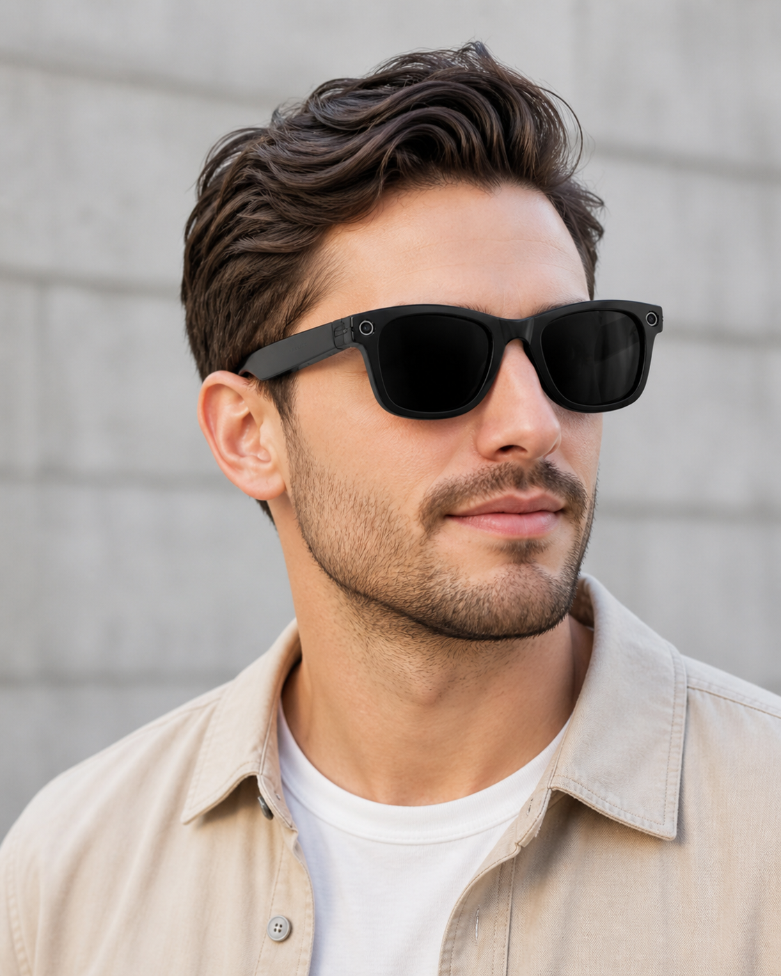 AI Camera Smart Glasses with Bluetooth, Wi-Fi, AI Translation & Voice Assistant
